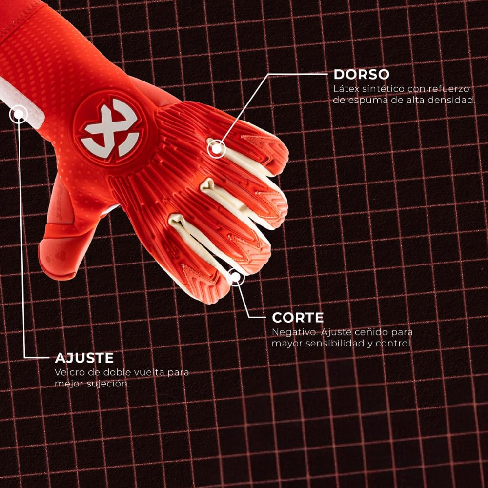 OXUM Guantes de Portero OX Pro para Adultos – Guantes de fútbol de Alto Rendimiento con tecnología Avanzada, Resistentes, con un Agarre Superior y Gran Comodidad.