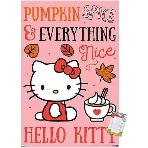 Trends International Hello Kitty: 20 Pumpkin - Nice Wall Poster, 22.37