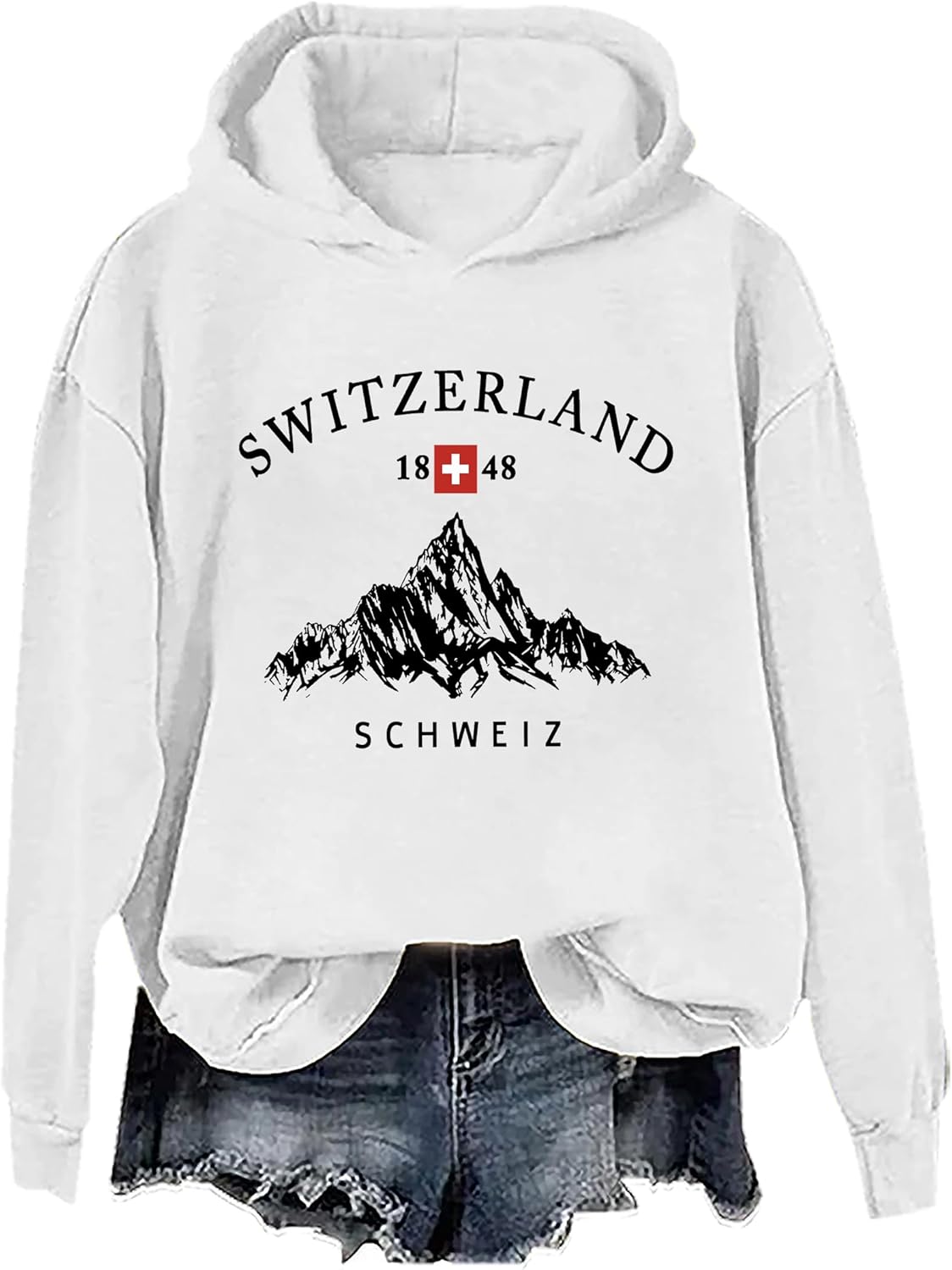 Swiss Travel Sweatshirt Swiss Travel Hoodie Switzerland Vacations Long Sleeve for women men - Image 2