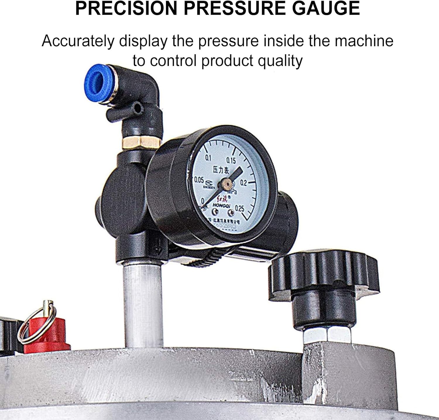 Injection Molding Machine, Adjustable 30℃-110℃ Hand Wax Injector, 350W Wax Molding Furnace, Round Wax Injector, With Pressure Gauge,110V