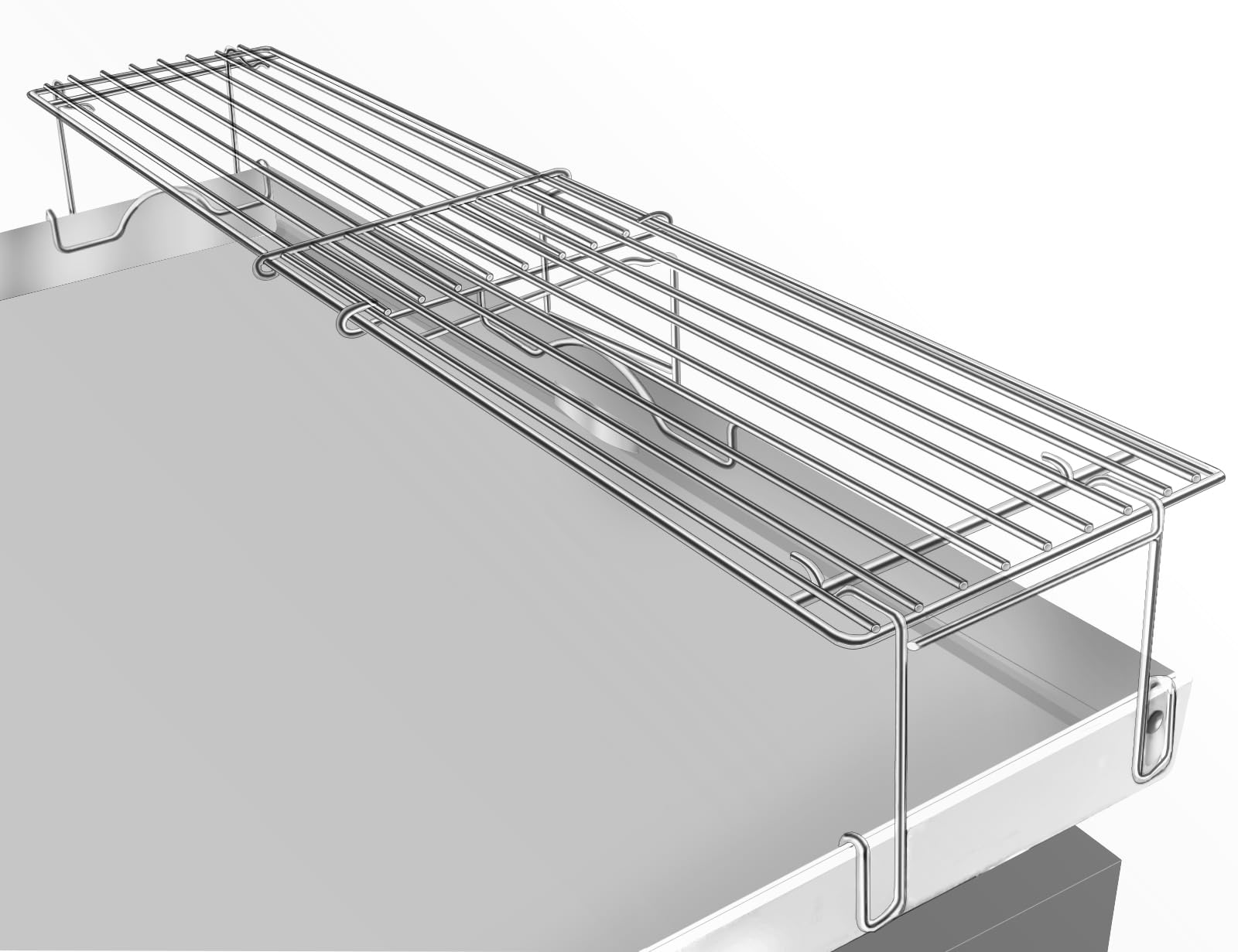 UtheerTop Grill Rack for Blackstone 28"&36" Griddle, Adjustable Warming Rack for 26"-36"Griddle/Gas Grill, Universal Griddle Warming Rack for Weber Camp Chef Pit BOSS Cuisinart More Tabletop Griddle
