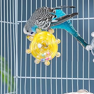 Windmill Roller Parrot Toy Bird Toys Bird Cage Accessories Parakeet Toy Chewing Hanging Toy for Conure Cockatiel Budgies Lovebird Parrotlet Sun Conure Budgie Mini Macaw Small Medium Birds