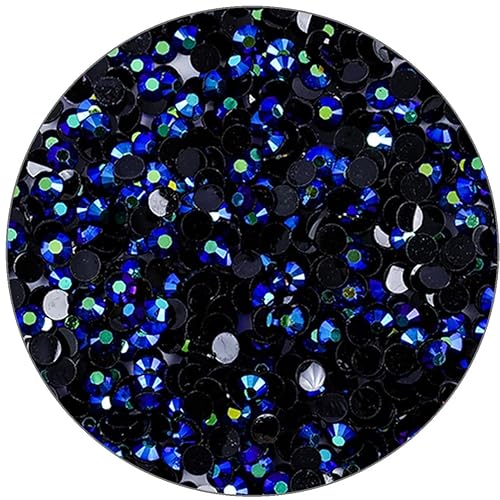 3000 unidades de diamantes de imitación SS12 de 0.118 in con parte trasera plana, lentes redondos AB para arte de uñas, manualidades, ropa, piedras