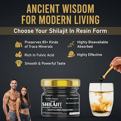 Miniatura 6 de Resina Shilajit, Himalaya, 77% ácido fúlvico, 0.71 oz