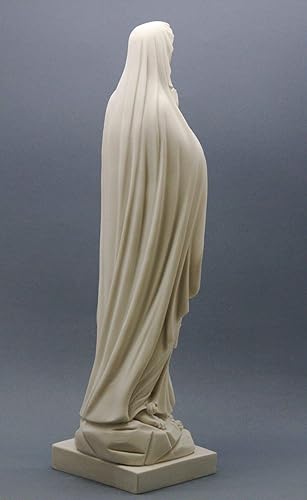 Miniatura 4 de Escultura de estatua de mármol fundido griego de la Virgen María de Nuestra Señora de 15.75 pulgadas