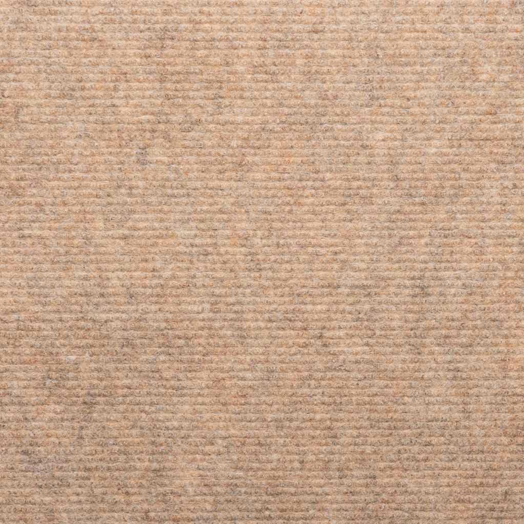 vidaXL Alfombrilla Autoadhesiva de Escalera 10 uds, Alfombra Antideslizantes para Peldaño Lavable y Plegable, Estera para Escaleras, Beige