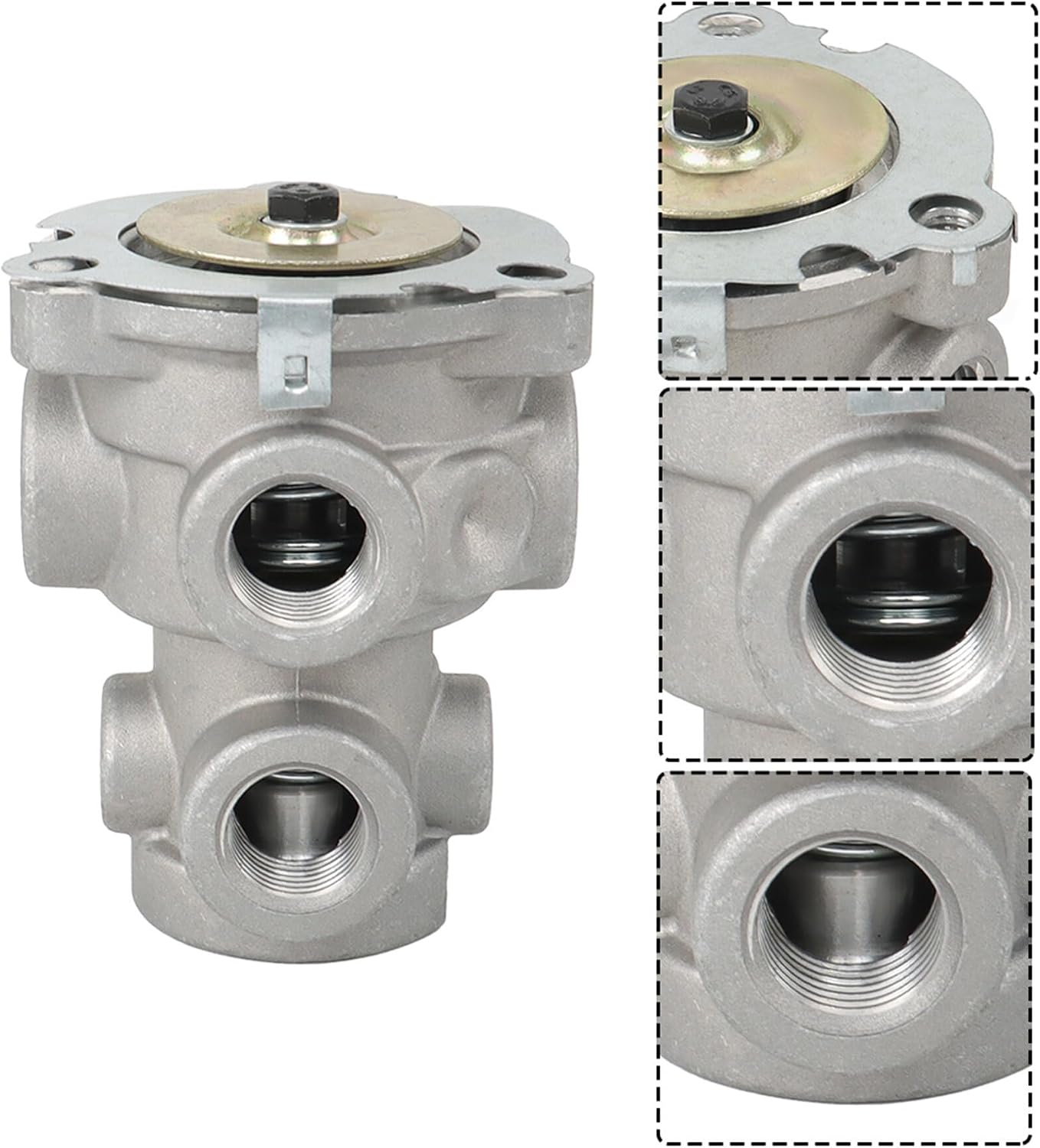 GXYWADY E3 Air Foot Brake Valve 277863 KN22100 034038 S-8361 Single Circuit Replacement for 277863, Silver