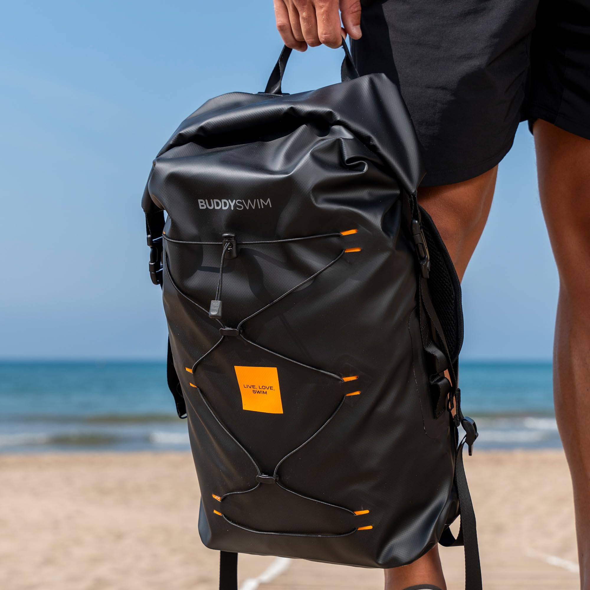 Zaino da viaggio stagno Dry Backpack 30L, Impermeabile, Resistente, Chiusura a rullo, Fibbie di Nylon, Pannello EVA. Sacca Sportiva e Borsa Mare. Zaini da viaggio.