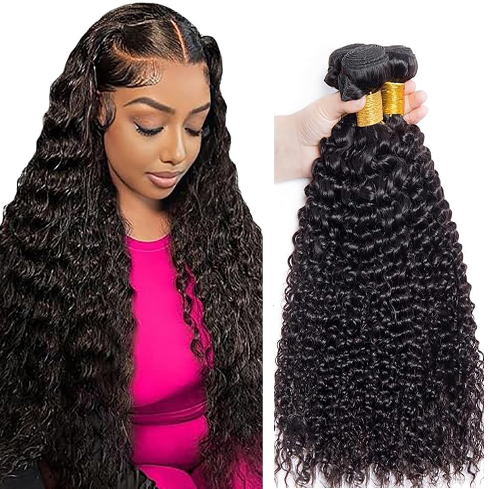 Jucames #1B Black Color Straight Human Hair Extensions Double Weft Virgin Unprocessed Human Hair Bundles Weave 3 Bundles Total 150g #1b Natural Color For Women 16 18 20 Inch