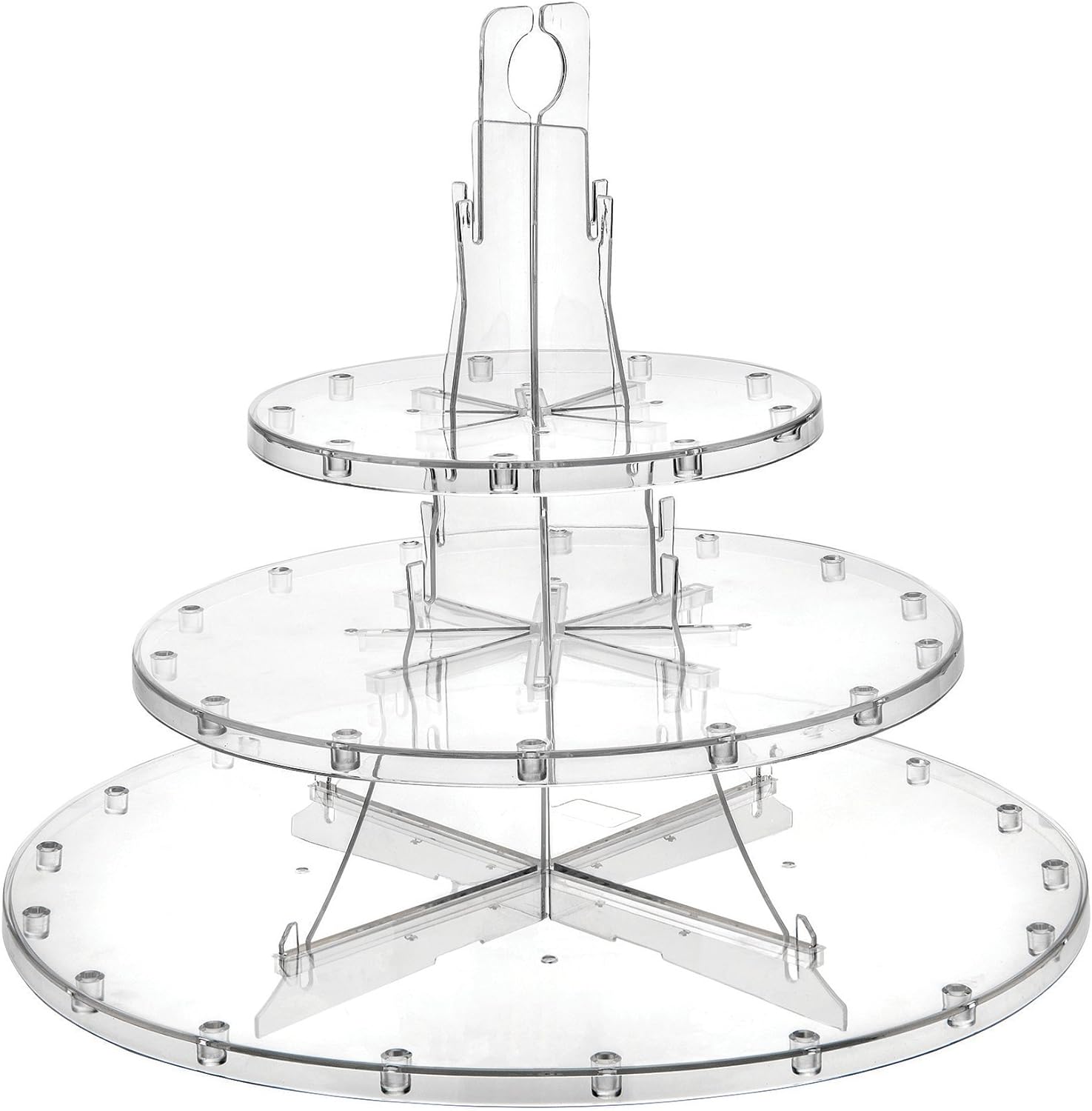 TOP оƒƒERS Deflecto 3 Tier Dessert Stand, Adjustable Tiers, Serving Platter, Display Cupcakes, Cake Pops, Fruits and Danish, 13.25 x 11.3 x 13.25 (20201CR) Flаѕh Dеаlѕ - 60% оƒƒ Deflecto 3 Tier Dessert Stand, Adjustable Tiers, Serving Platter, Display Cupcakes, Cake Pops, Fruits and Danish, 13.25 x 11.3 x 13.25 (20201CR)