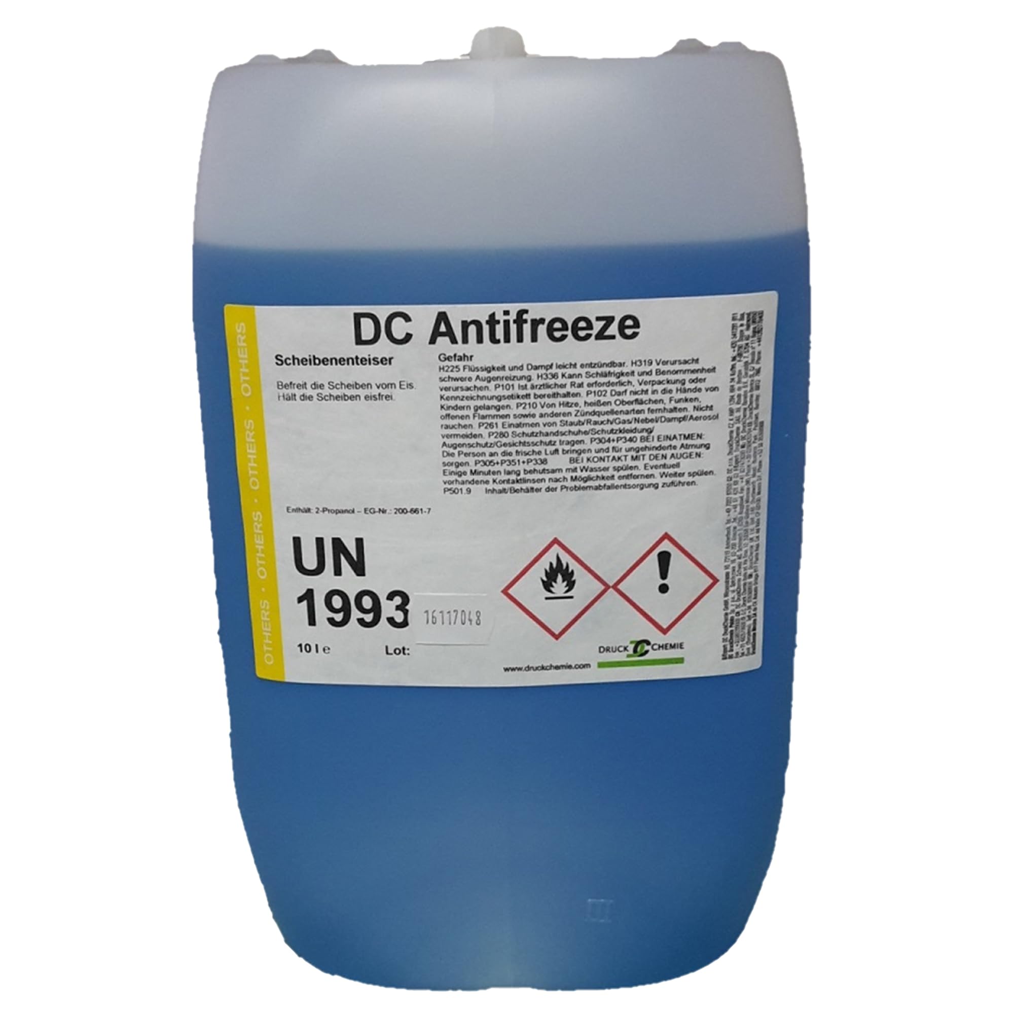 DC DruckChemie GmbH Antifreeze Scheibenenteiser Auto im 20L Kanister - Leistungsstarker Entfroster für Autoscheiben, Seitenspiegel & Scheinwerfer