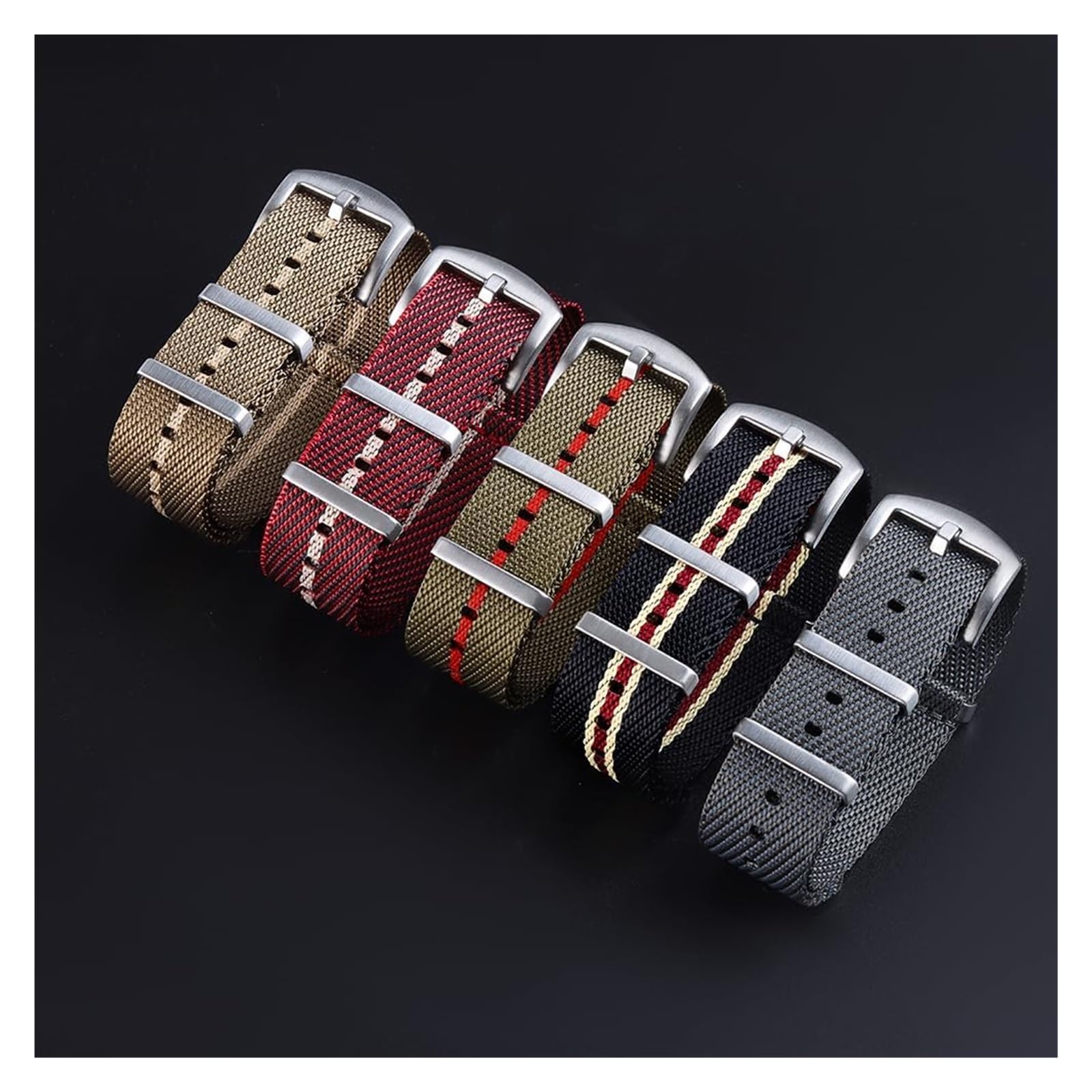 Remplacement du bracelet de la montre intelligente Bracelet de montre en Nylon 20mm 22mm, Bracelet de Sport universel, Bracelet de montre de remplacement
