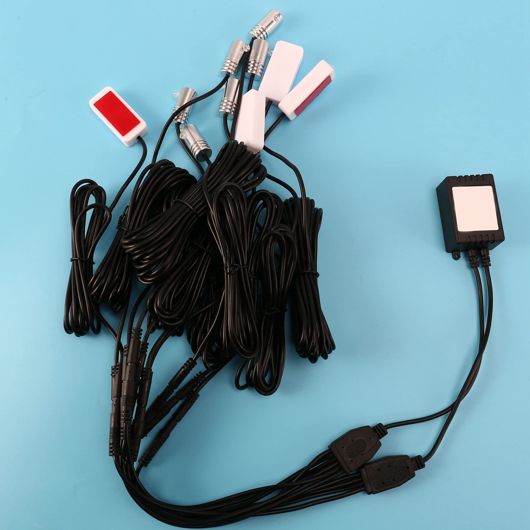 RGB LED 10 w 1 8 M światłowodowe oświetlenie wewnętrzne do sterowania aplikacją 12 V Uniwersalne lampy nastrojowe