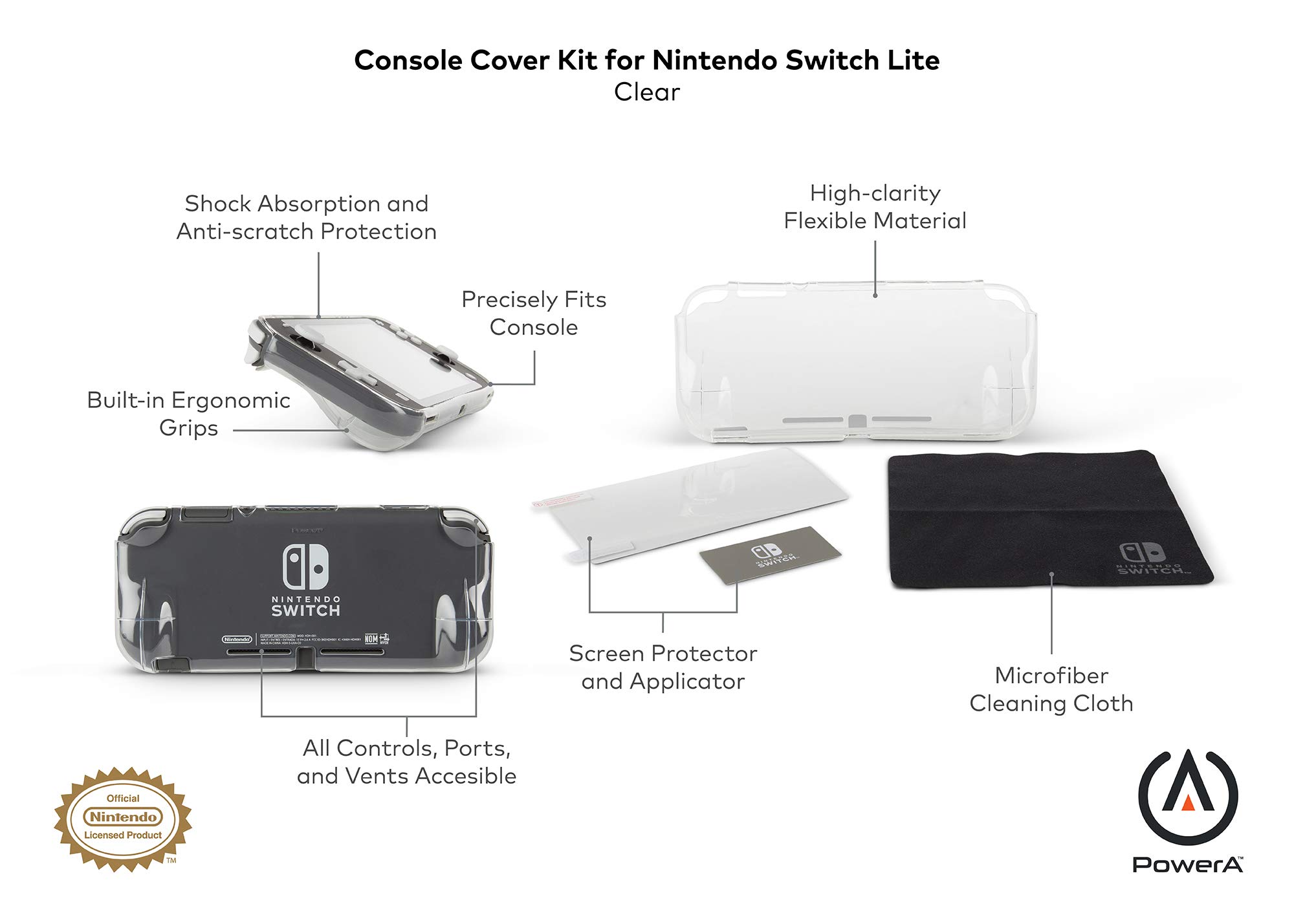 PowerA Coque de Console pour Nintendo Switch Lite