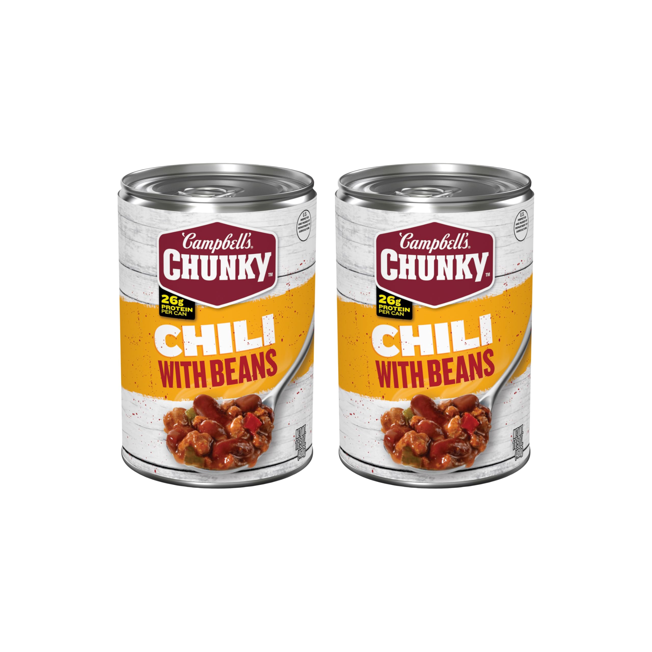 Campbell’s Chunky Chili With Beans, 16.5 oz Can (Pack of 2)