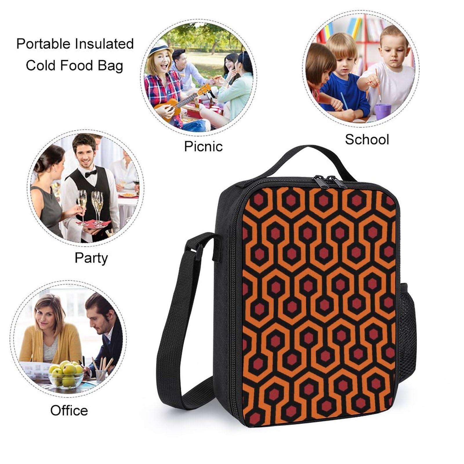 TietYaer Shining Overlook Borsa per il pranzo da donna, portatile
