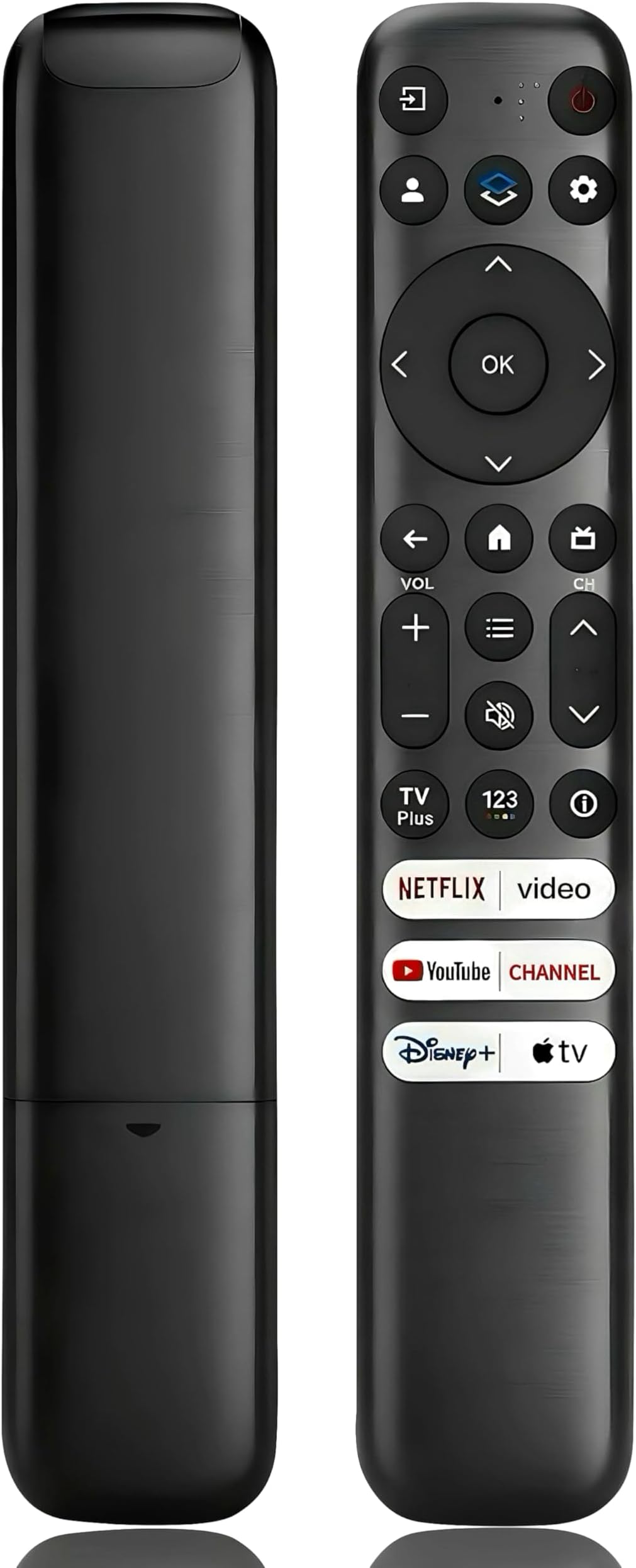 Replacement Remote Control for TCL-Google-Smart TV，for TCL 4K UHD HDR LED QLED Series TVs
