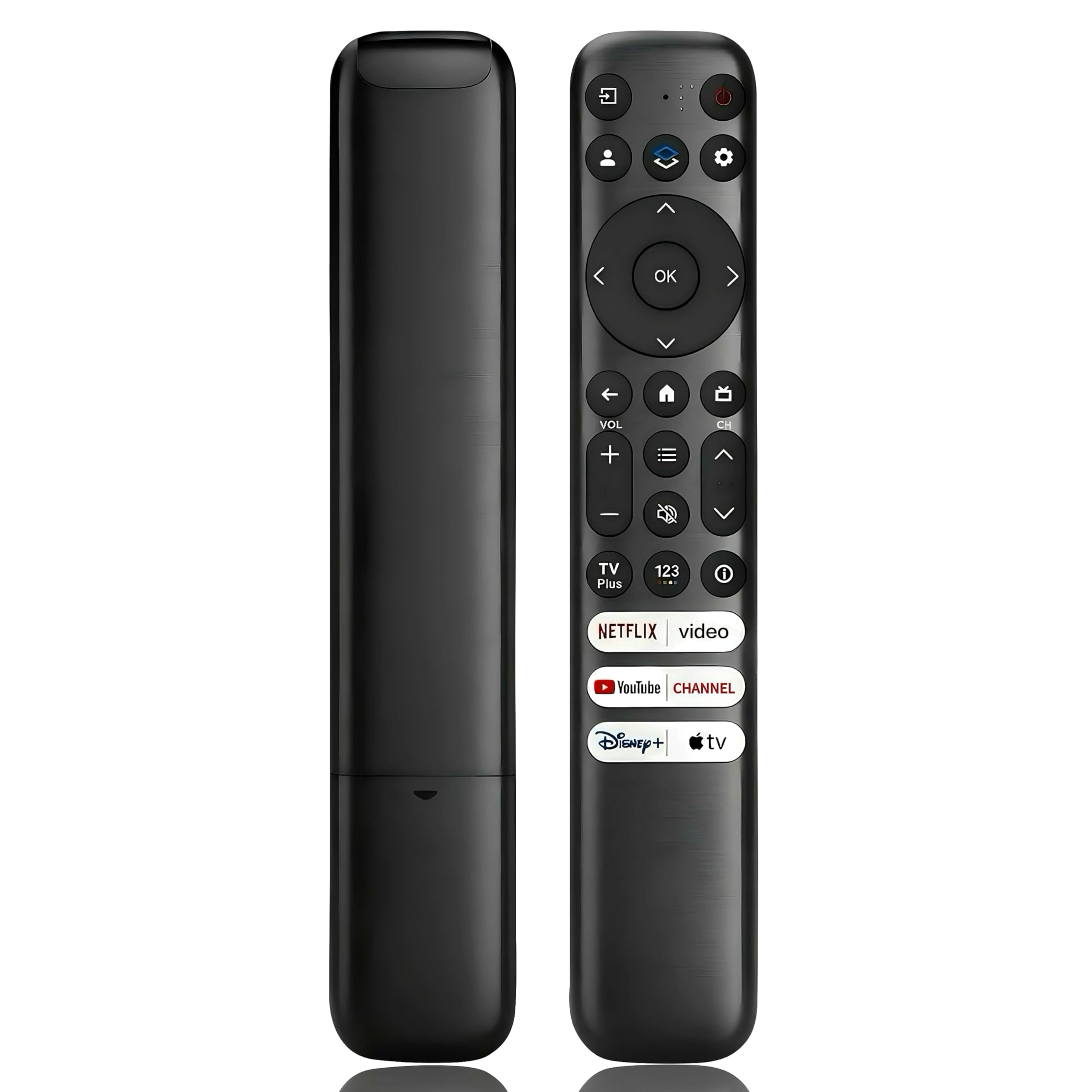Replacement Remote Control for TCL-Google-Smart TV,for TCL 4K UHD HDR LED QLED Series TVs