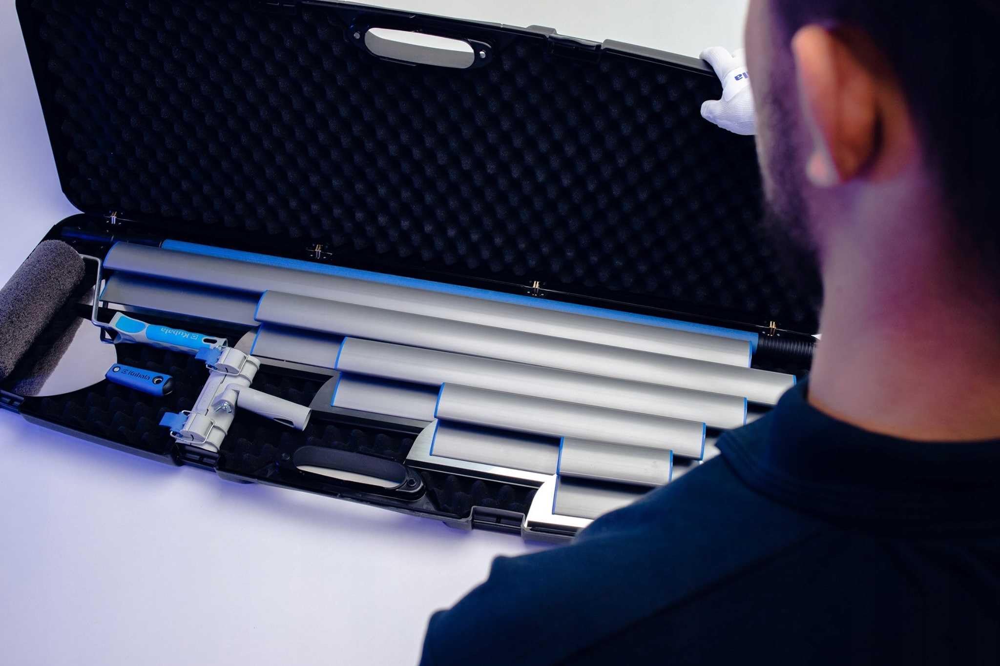 Flächenspachtel Set für Wand und Deckenarbeiten - Werkzeug Koffer Masterset 10-tlg - Made in EU - Kubala 0651