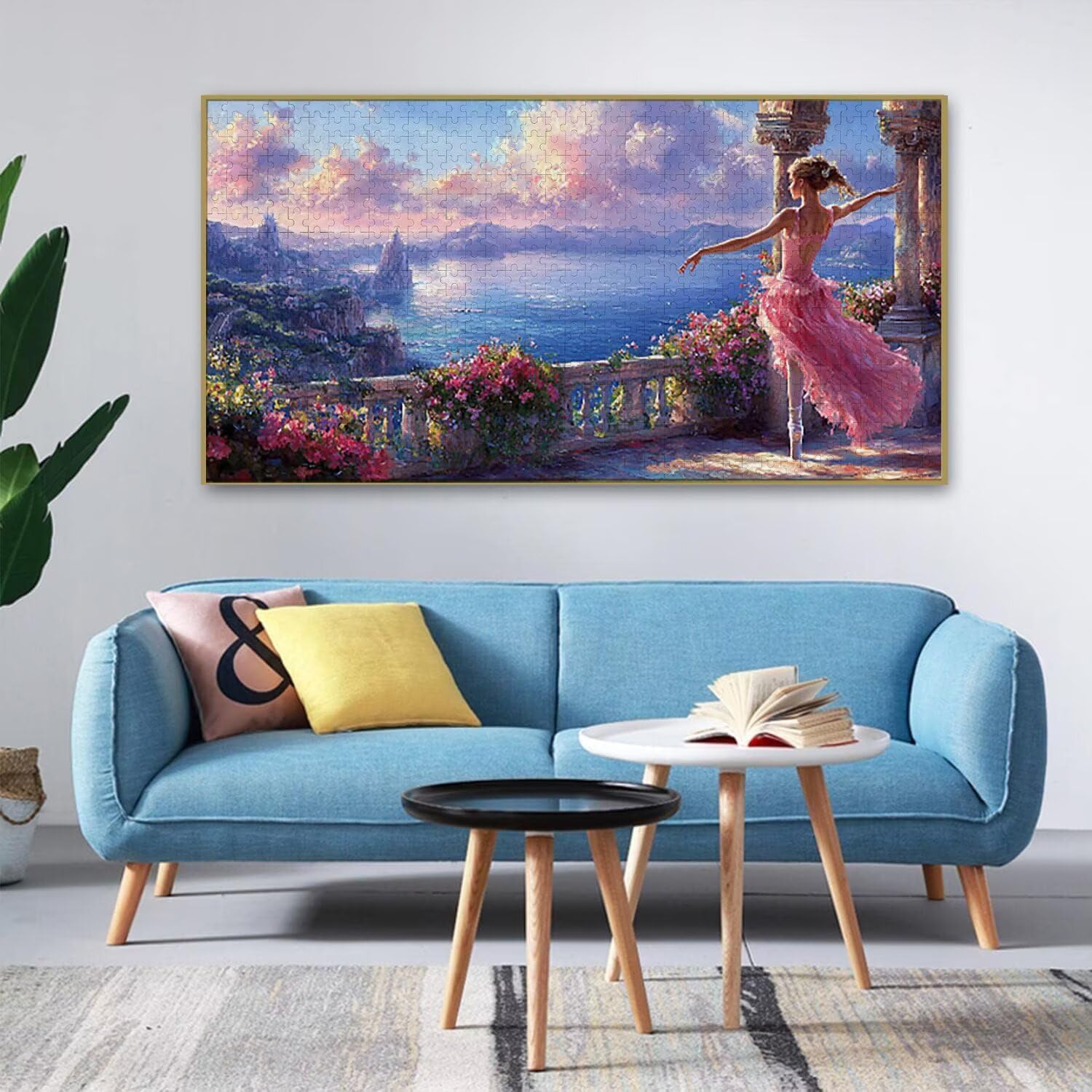 Puzzle dla dorosłych 1692 elementy, puzzle krajobrazowe tancerka baletowa, wyzwanie, puzzle idealnie pasują, napis na plecach, prezent dla seniorów (179x31cm) v-218