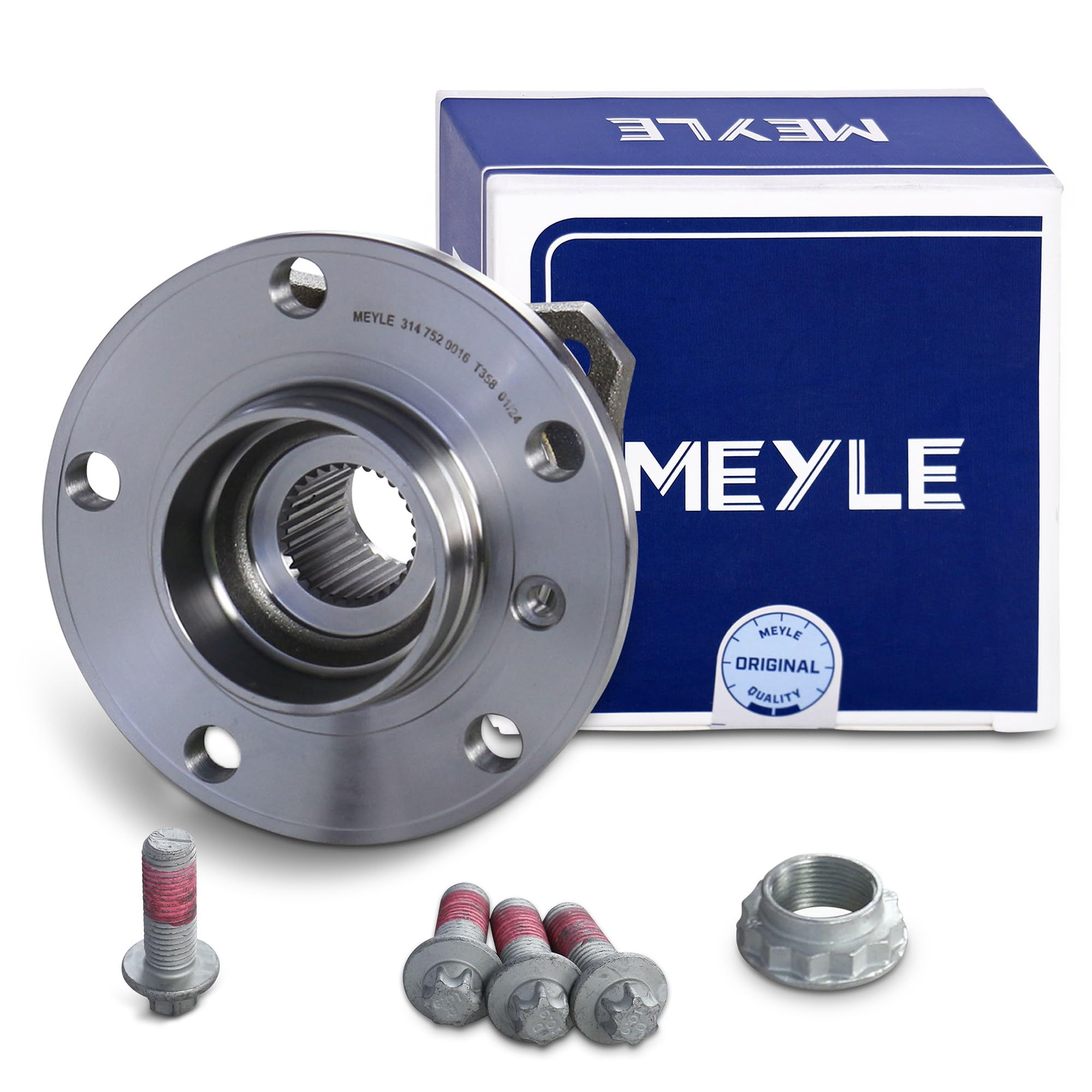 MEYLE 314 753 0011 Zestaw naprawczy piasta koła z materiałem montażowym/mocującym ze zintegrowanym łożyskiem koła z kołnierzem ze zintegrowanym magnet. pierścieniem nadajnika impulsów tył