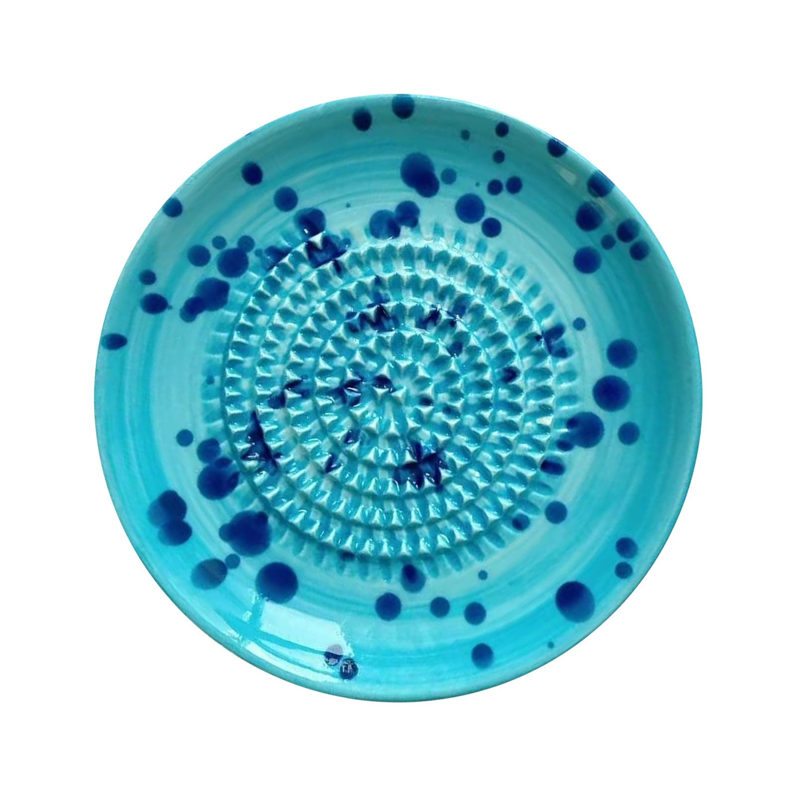 MALSSE Multipurpose Garlic Grater Plate Smooth Ceramic Grinding Bowl Kitchen Gadget Suitable for Daily Cooking Elegant Ceramic Grinder Plate Burnishing Machine