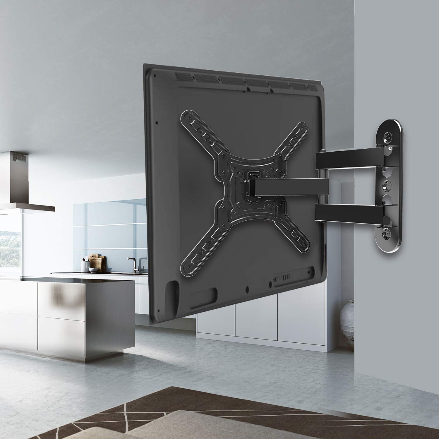 JUSTSTONE Full Motion TV Wall Mount for Most 2660 Inch LED, LCD TVs