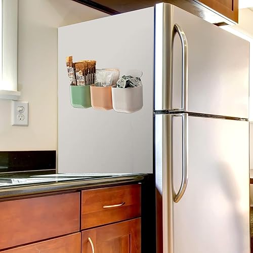 Miniatura 7 de MORNITE Soporte magnético para tazas, organizador magnético para bolígrafos de refrigerador, soporte para lavandería, tablero, escritorios,