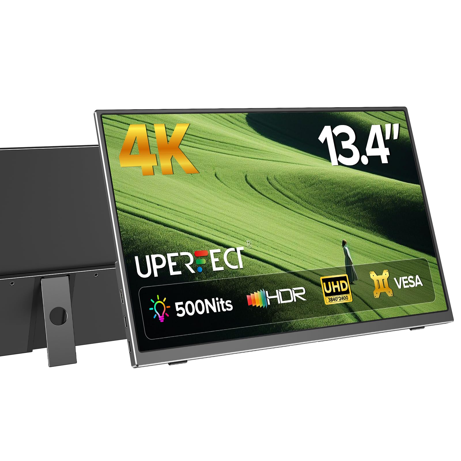 UPERFECT 4Kポータブルモニター Amazon.com: UPERFECT Portable Monitor 4K, 15.6'' Silvery