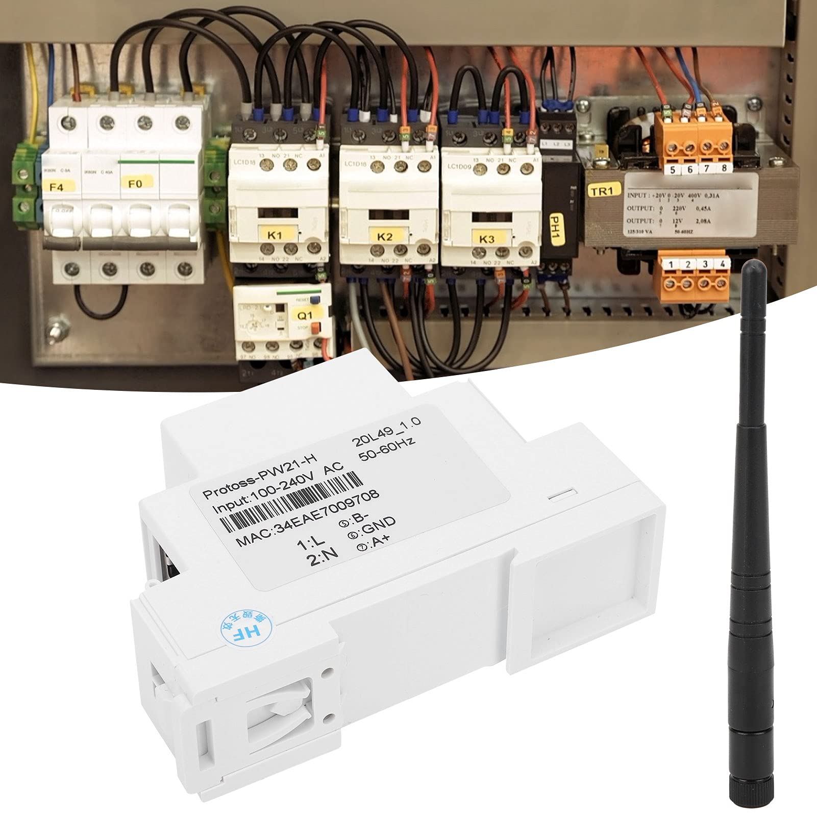 Seriele WLAN-server RS485 naar WLAN Ethernet Seriele server Ethernet Draadloos netwerkapparaat Modbus met antenne 9-50VDC PW21-M voor eCos