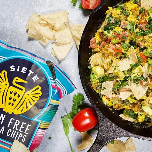 Miniatura 53 de Siete Chips de tortilla sin cereales Chips sin gluten Aperitivos paleo y veganos Sin OGM Chips de inmersión, 5 onzas (paquete de 6)
