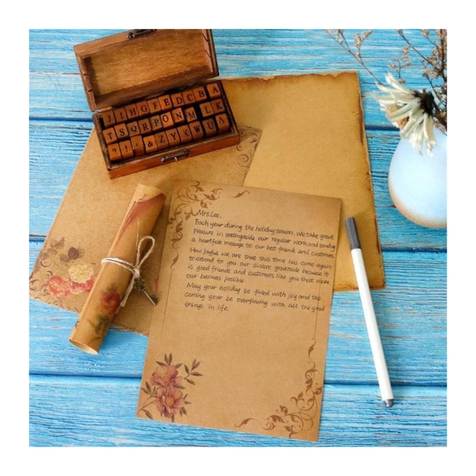 Vintage Briefpapier 120 Stück Briefpapier Vintage