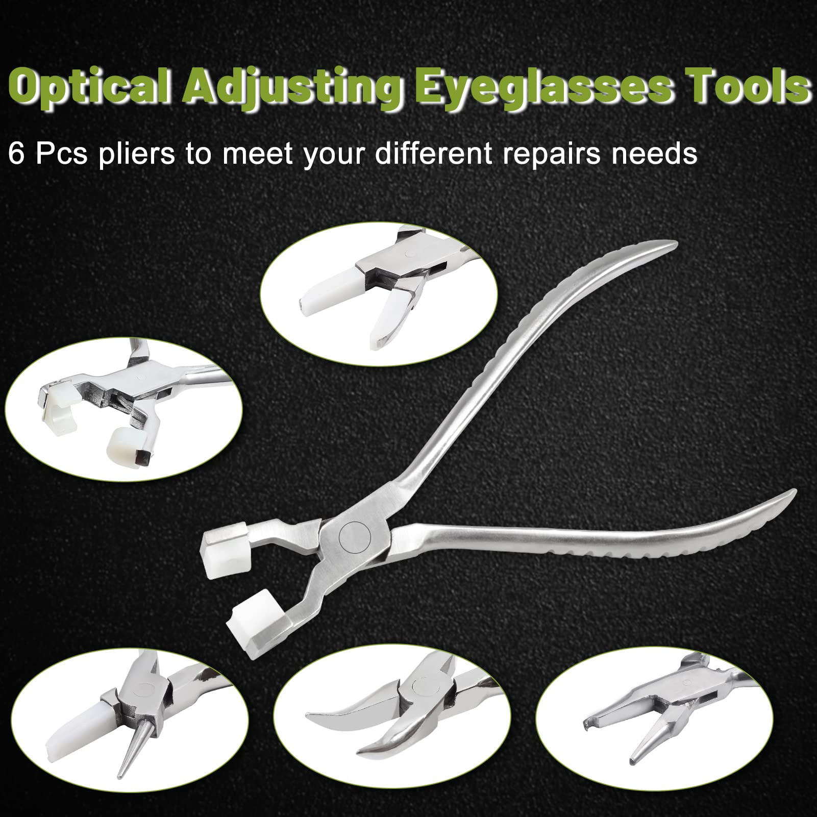 Pinze Regolazione Occhiali Spire Tools - Per Nasello E Bracci, Nylon, Strumento Riparazione Ottico - Foto 4