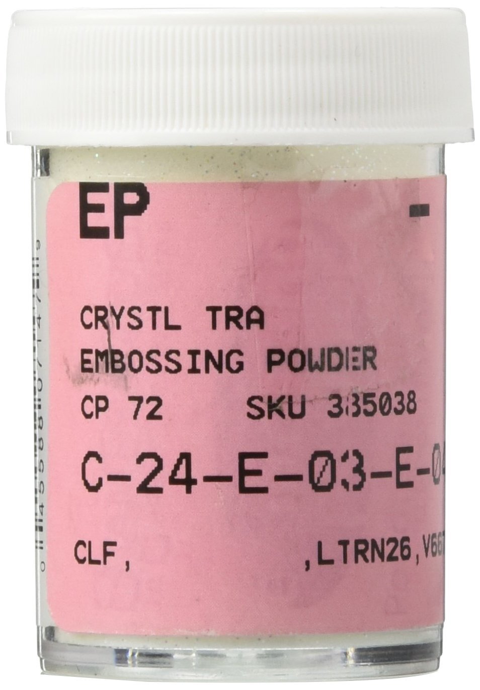 Embossing Powder .6 Ounce-Sparkly Crystal Transparent