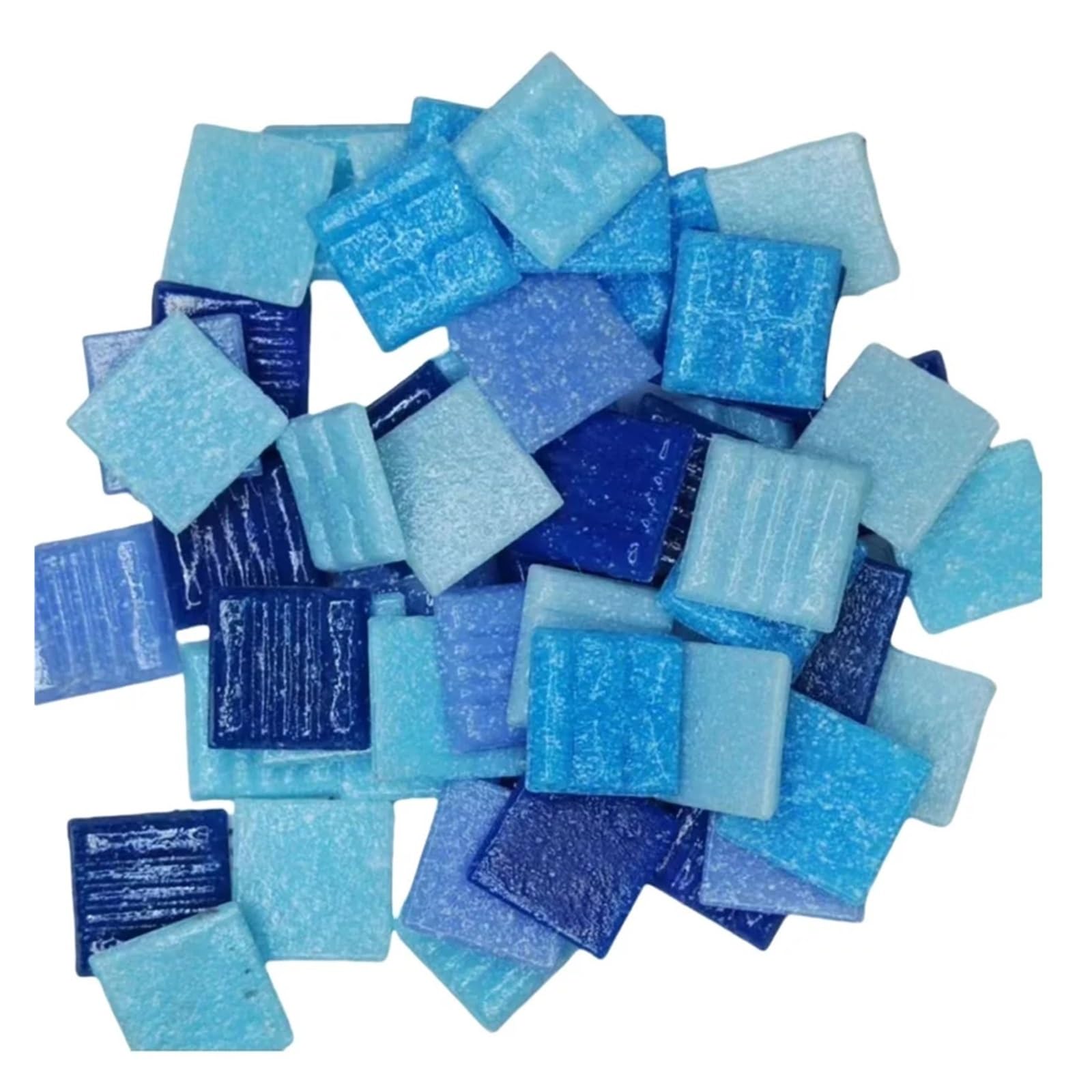 Ydyaenio Color 2 Mosaic Pieces 100G/3.5Oz(Approx.35pcs) Mosaic Quartz Tiles 2Cm/0.78In Square 0.4Cm/0.15In Thickness Diy Craft Materials Mixed Color For Home Garden Decoration Art Projects(Color 2)