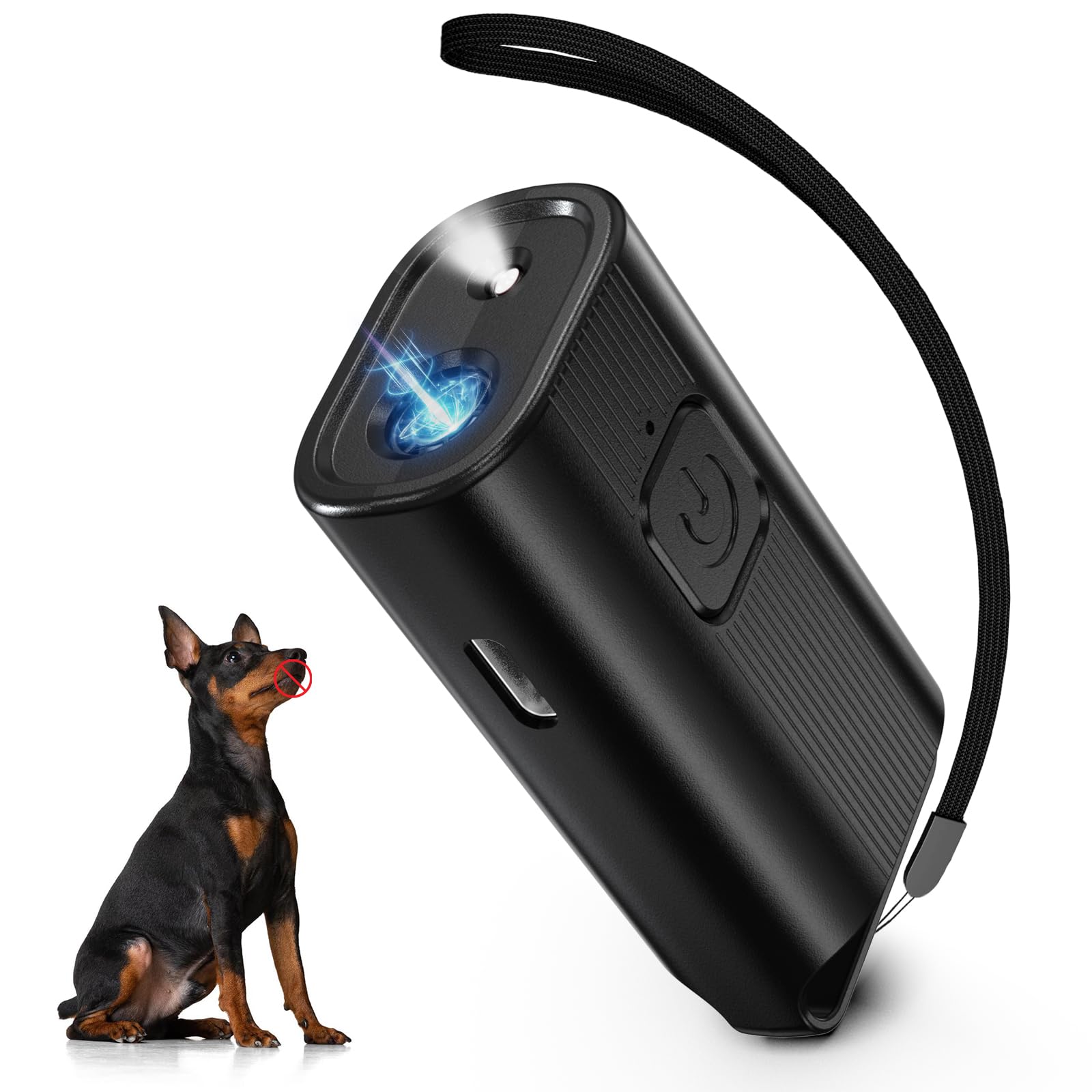 Ultrasuoni Per Cani,Ispositivo Antiabbaio Per Cani Fischietto 16.4Ft