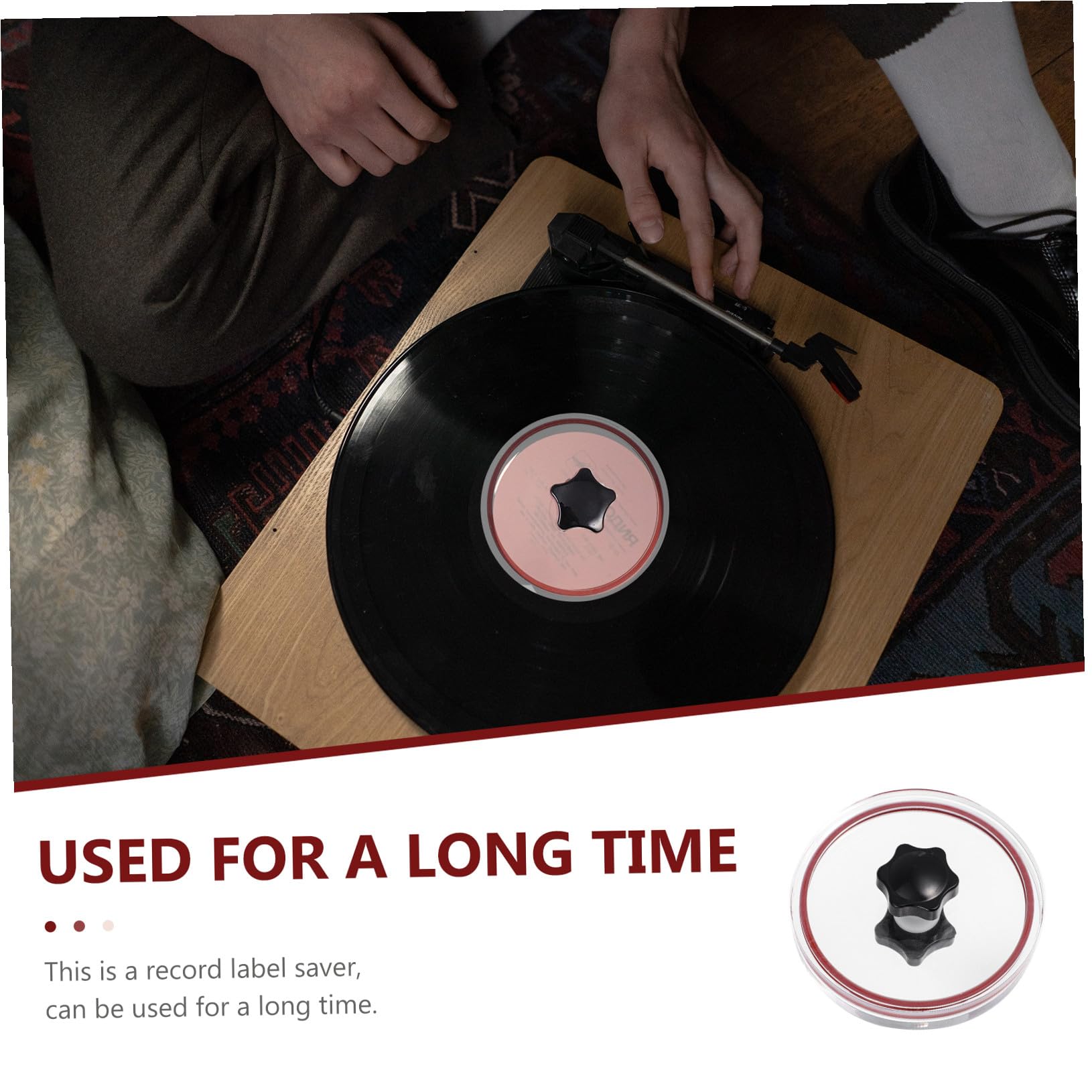 Homoyoyo 1pezzi Salva Etichette Per Dischi Vinile Con Panno e Sacchetto Trasparente Protezione Per La Pulizia Dei Dischi Vinile Realizzato Ultra Spesso Design Compatto e Durevole