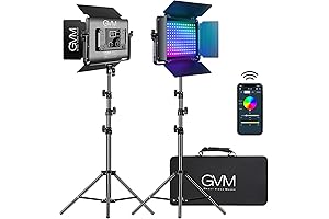 Lume Cube Panel Lighting Kit: GVM Led Video Light with Lighting Kits...