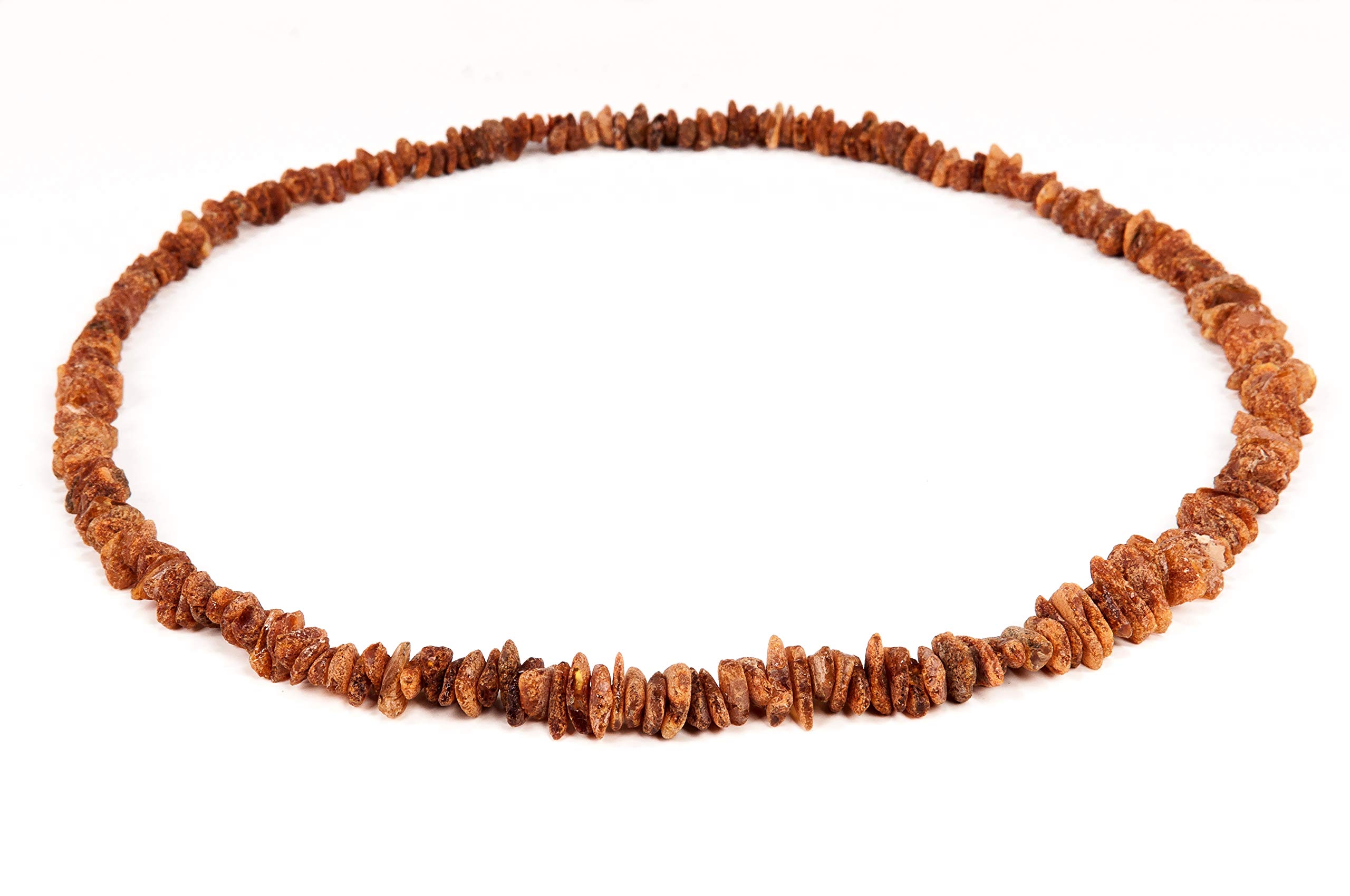 AMBERAGENatural Baltic Amber Necklace for Women - Hand Made from Raw/Certified Baltic Amber Beads(