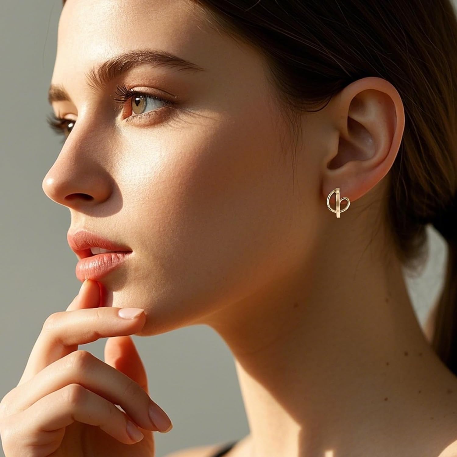 Gold Hoop Earrings for Women, Hypoallergenic 14K gold Plated Summer Spring Fancy Vintage Jewelry for Women - Image 3