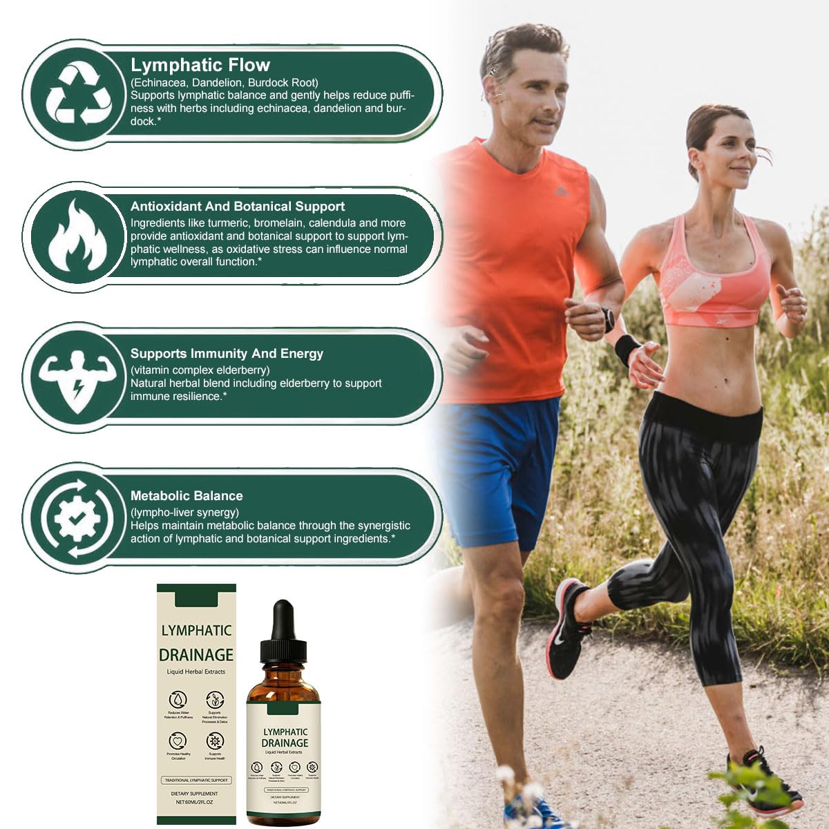 Linfia Drenaggio Linfatico,Drenaggio Linfatico,Linfia Drenaggio Linfatico Gocce,Formula Erboristica Naturale,per Donne E Uomini Gocce di Benessere peril Drenante Linfatico (marrone-2pc, 2pc)