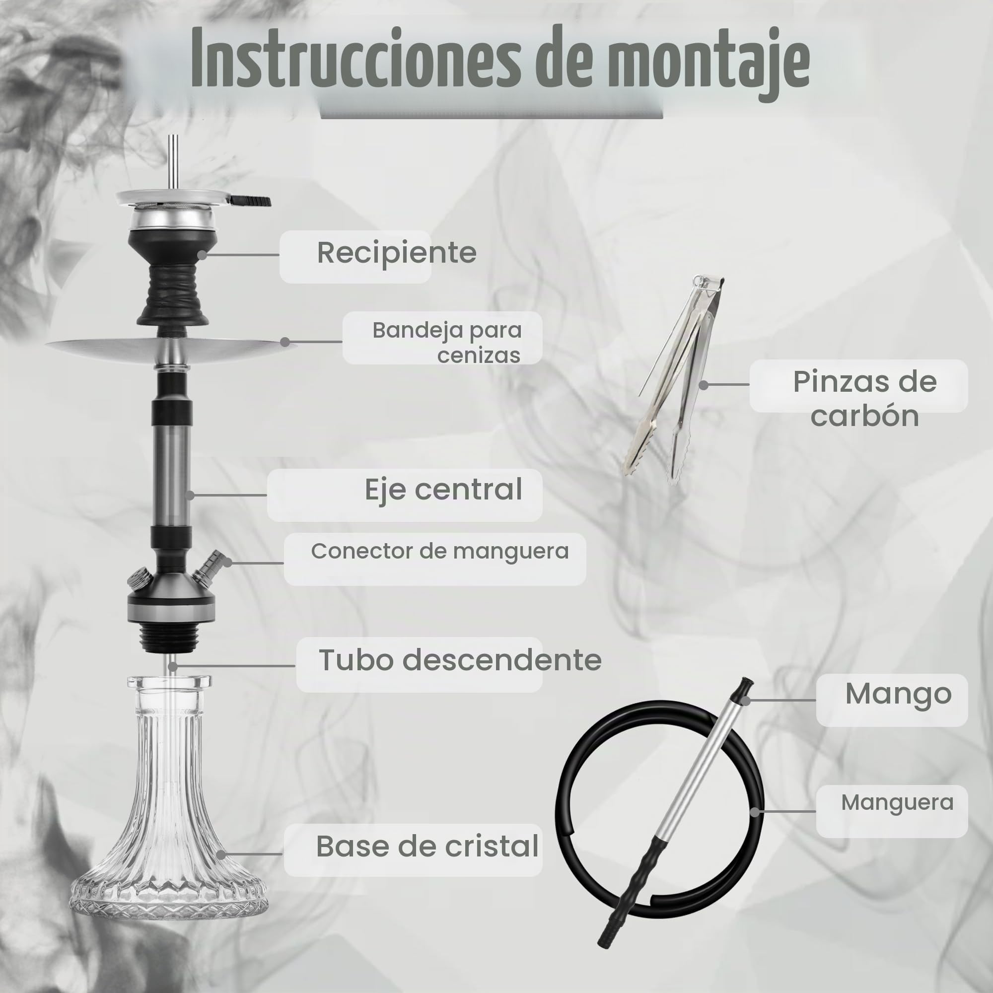 Juego Completo De Accesorios para Cachimba Con