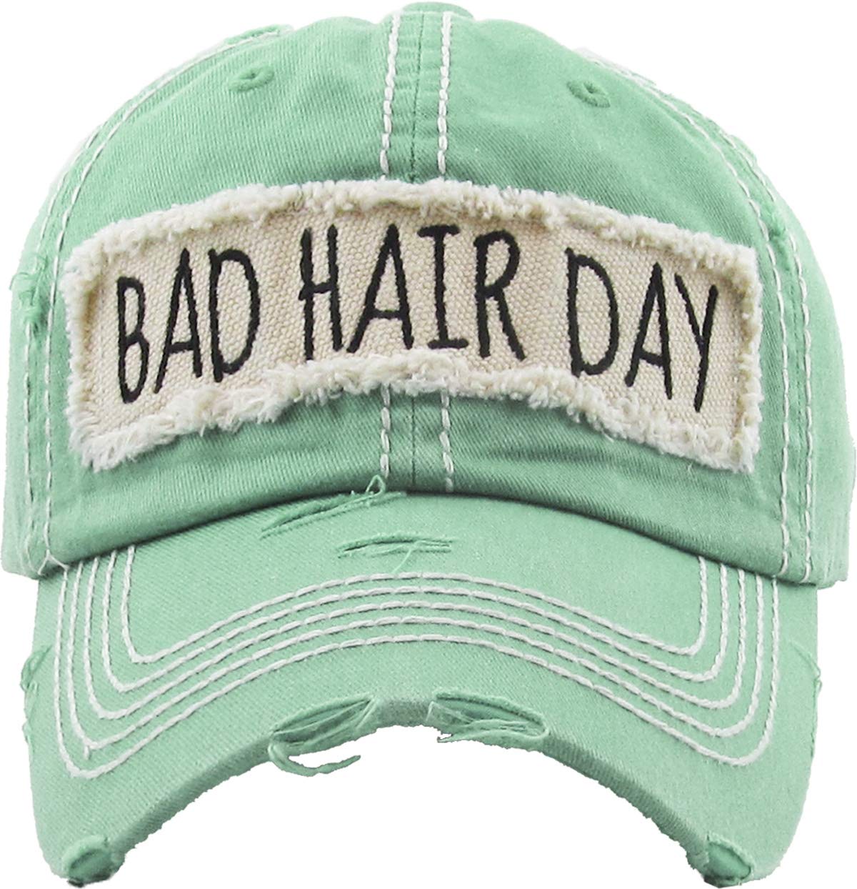 Vacation Beach Camping Womens Baseball Cap Distressed Vintage Unconstructed Embroidered Patch Hat