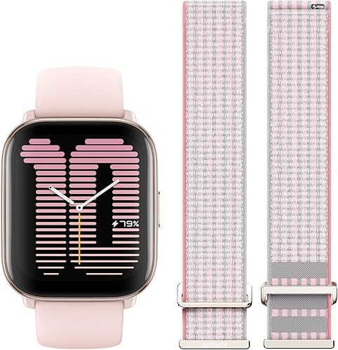 Miniatura 9 de Amazfit Reloj inteligente activo para mujer, con entrenador de ejercicios AI Fitness, GPS, llamadas y música Bluetooth, batería de 14 días, pantalla