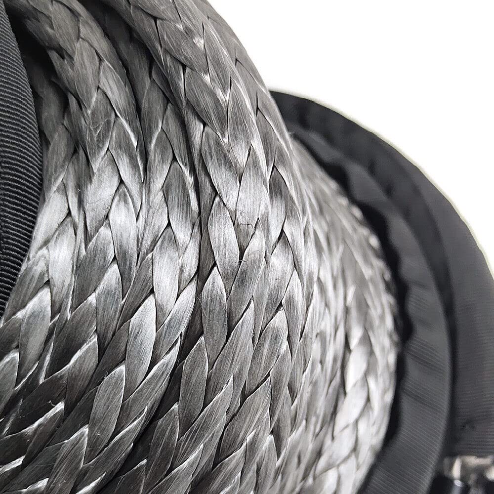Corda Per Argano Sintetico 10 Mm X 30 M Corda Sintetica 10.5 T Cavo Di Estensione Del Verricello Uso Sicuro Resistente Al Calore Fune Per Verricello