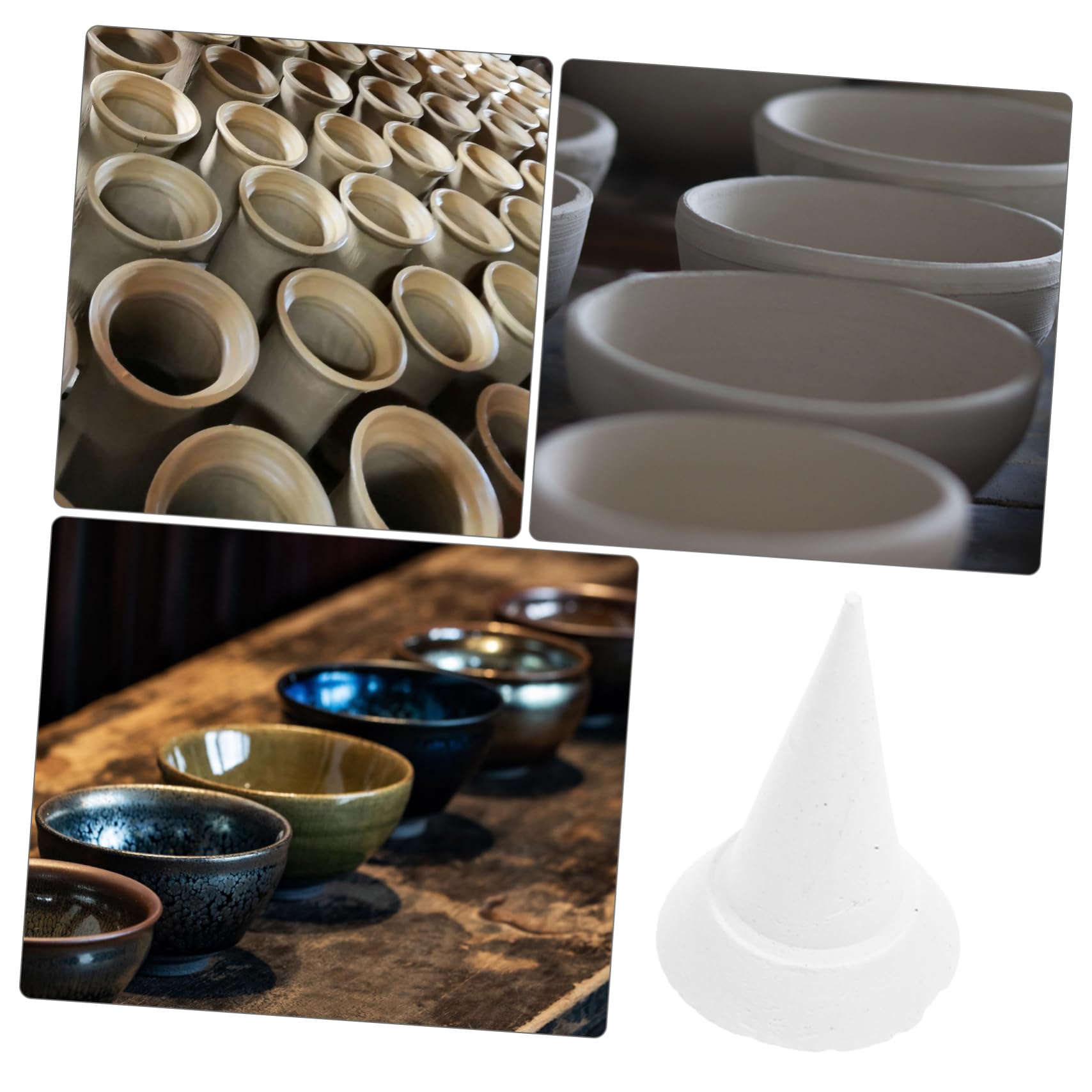 BELLIFFY Kiln Stilts Support Nails 20pcs Pottery Firing Nails High Temperatures Resistant Material for Hobbyists and Potters