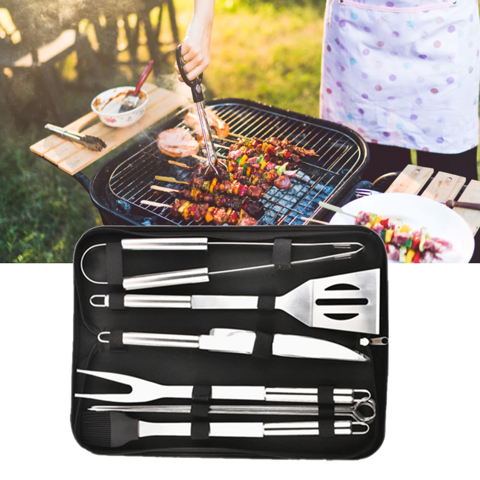 Brosse Bbq HaSteeL BBQ Grill Set Of 6, Stainless Steel Grill