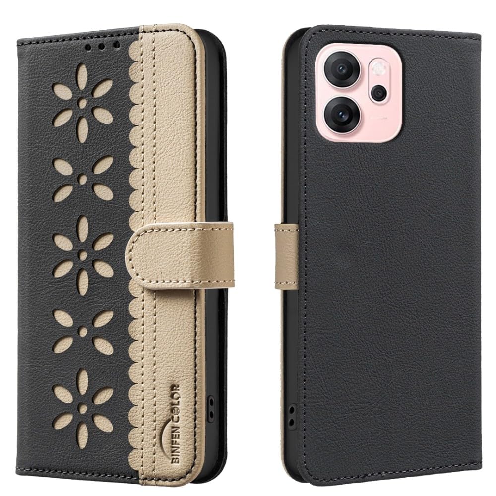 Funda con tapa para moto G15 negra carcasa libro protectora anticaídas 5