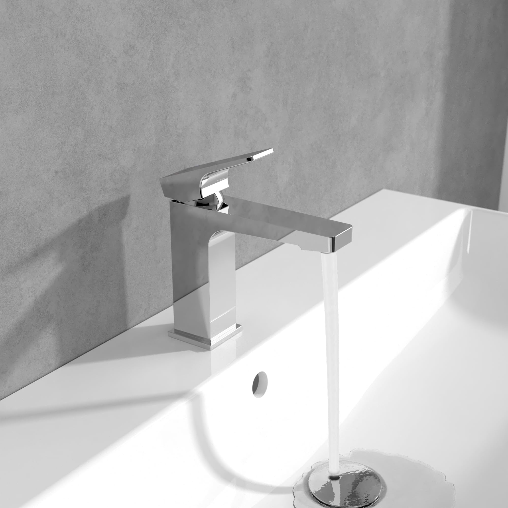 VILLEROY AND BOCH Architectura Square bateria umywalkowa z chromowanym zamkiem