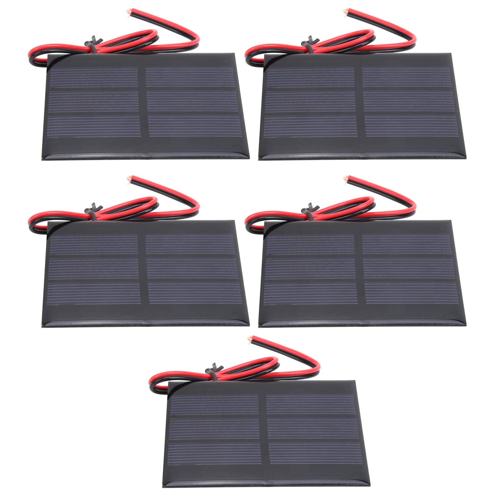 Modulo Solare, Mini Caricatore per Pannello Solare da 5 Pezzi, torce elettriche da 1,5 V, luci di Paesaggio, Telefono Cellulare per la Ricarica